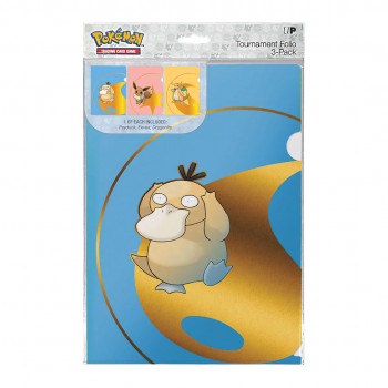 Pokémon“ turnyrinių aplankų rinkinys 3 vnt. Psyduck, Eevee ir Dragonite Ultra Pro